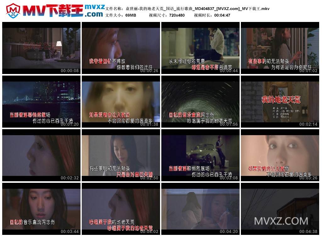 袁世丽-我的地老天荒_国语_流行歌曲_MD404837